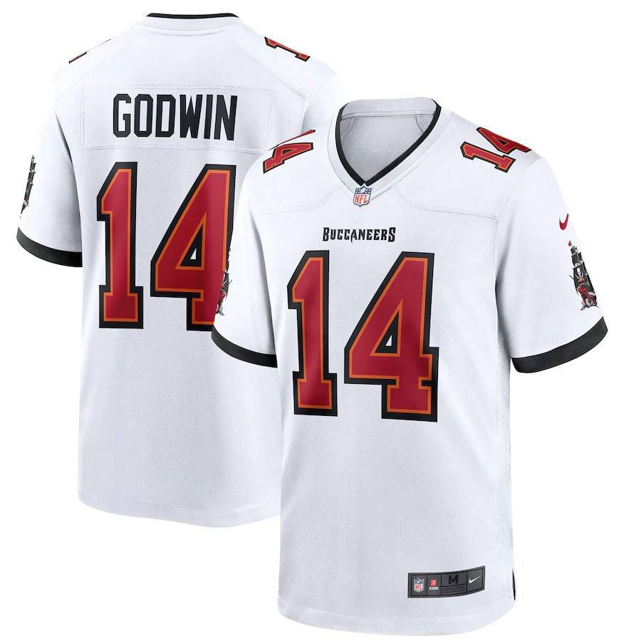 Men Tampa Bay Buccaneers #14 Chris Godwin Nike White Game Player NFL Jersey->tampa bay buccaneers->NFL Jersey